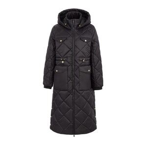 Firetrap Womens/Ladies Diamond Quilt Longline Jacket / Black